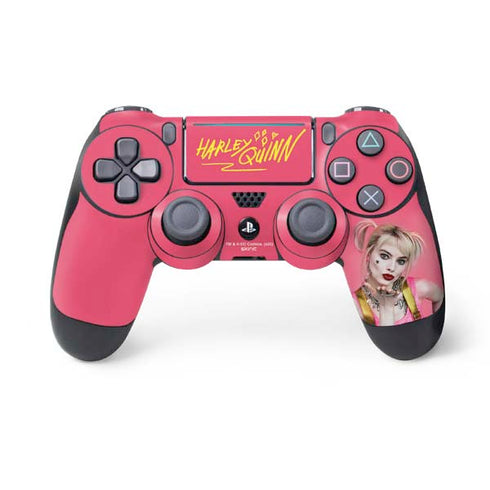 DC Comics Harley Quinn Movie Character Poster PS4 Pro/Slim Controller Skin