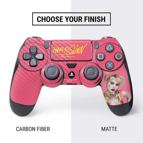 DC Comics Harley Quinn Movie Character Poster PS4 Pro/Slim Controller Skin