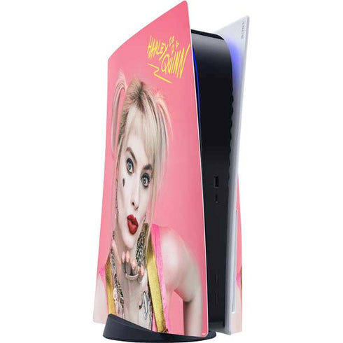 DC Comics Harley Quinn Movie Character Poster PS5 Console Skin