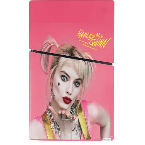 DC Comics Harley Quinn Blowing Kisses PS5 Slim Digital Edition Bundle Skin