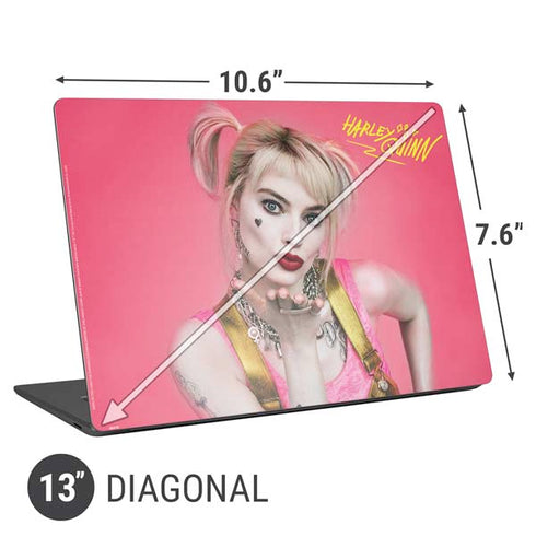 DC Comics Harley Quinn Movie Character Poster Universal Laptop 13in (10.6 x 7.6in) Skin