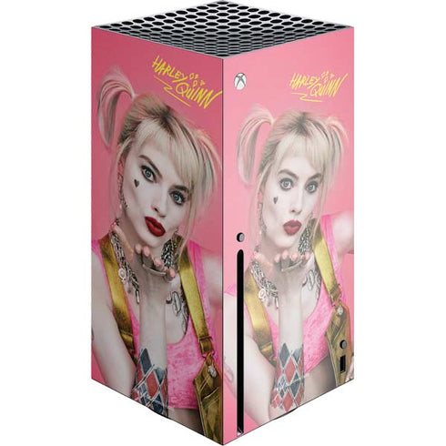 DC Comics Harley Quinn Movie Character Poster Xbox Series X Console Skin