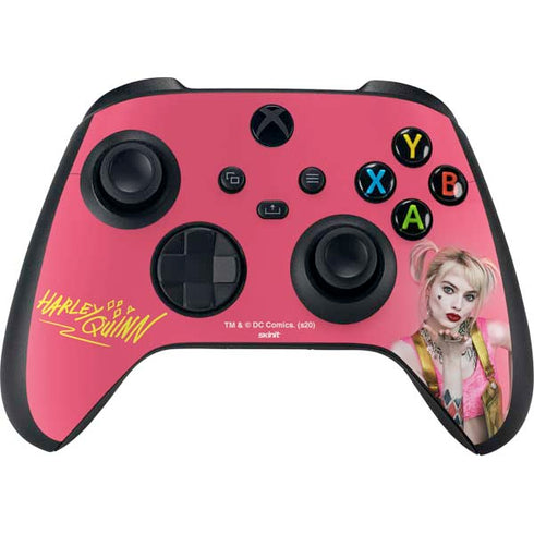 DC Comics Harley Quinn Movie Character Poster Xbox Series X Controller Skin