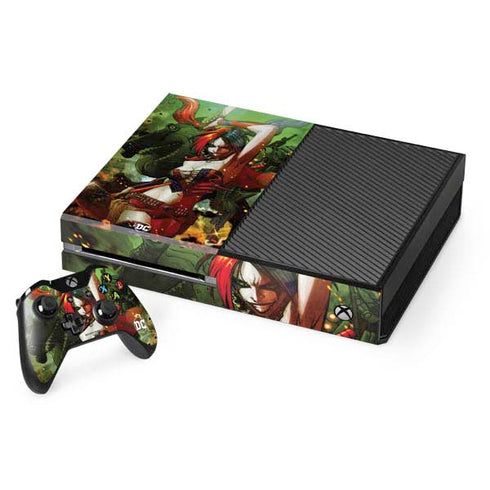 DC Comics Harley Quinn Suicide Squad Vol 1 Cover New 52 Xbox One Console and Controller Bundle Skin