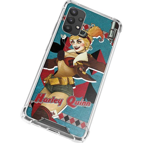 DC Comics Bombshells Harley Quinn Galaxy A32 5G Clear Case