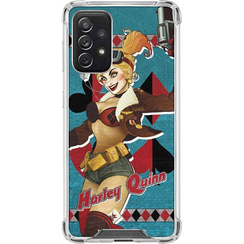 DC Comics Bombshells Harley Quinn Galaxy A72 5G Clear Case