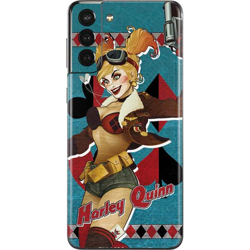 DC Comics Bombshells Harley Quinn Galaxy S21 Plus 5G Skin