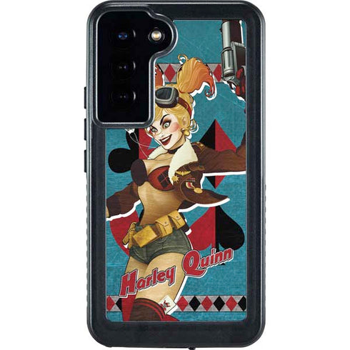 DC Comics Bombshells Harley Quinn Galaxy S23 Plus Waterproof Case