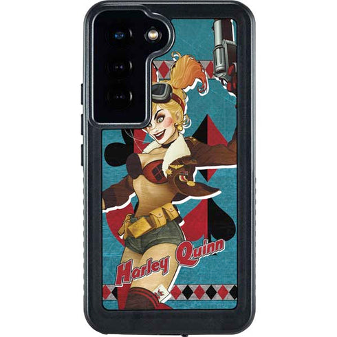 DC Comics Bombshells Harley Quinn Galaxy S23 Waterproof Case