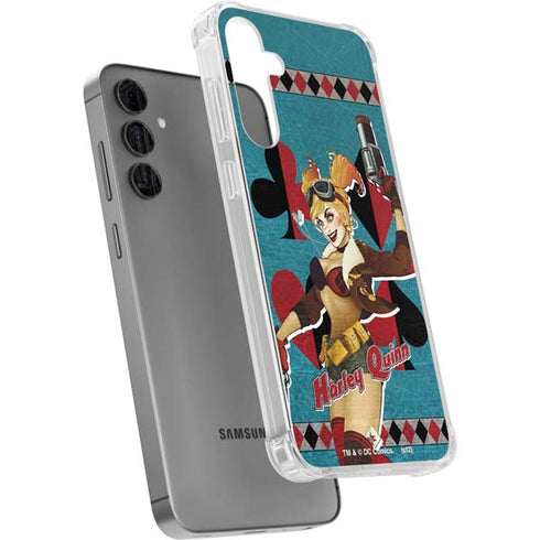 DC Comics Bombshells Harley Quinn Galaxy S24 Plus Clear Case
