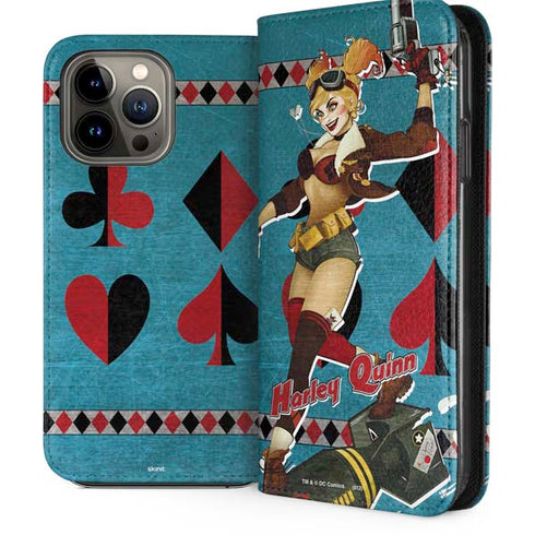 DC Comics Bombshells Harley Quinn iPhone 13 Pro Max Folio Case