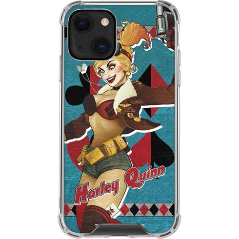 DC Comics Bombshells Harley Quinn iPhone 14 Plus Clear Case
