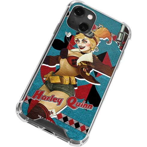 DC Comics Bombshells Harley Quinn iPhone 14 Plus Clear Case
