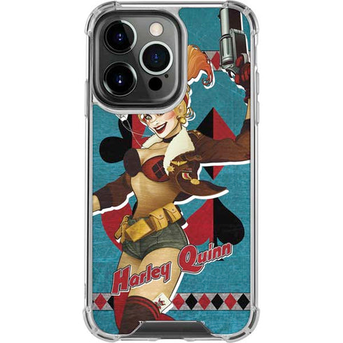DC Comics Bombshells Harley Quinn iPhone 15 Pro Clear Case
