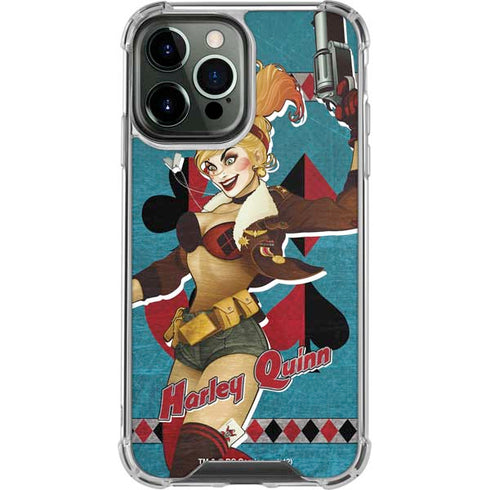 DC Comics Bombshells Harley Quinn iPhone 14 Pro Max Clear Case
