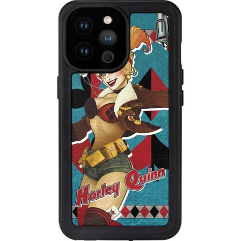 DC Comics Bombshells Harley Quinn iPhone 14 Pro Max Waterproof Case