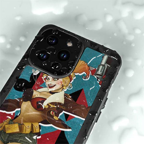 DC Comics Bombshells Harley Quinn iPhone 14 Pro Max Waterproof Case