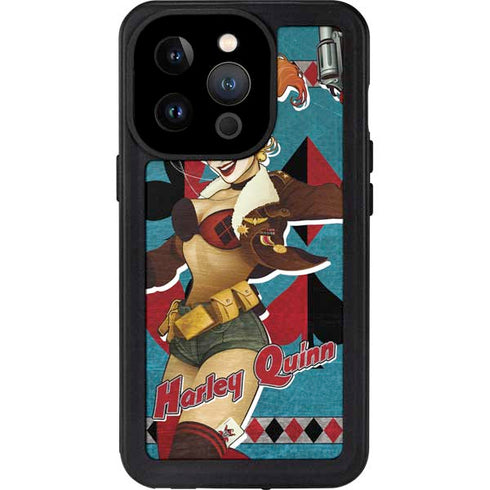 DC Comics Bombshells Harley Quinn iPhone 14 Pro Waterproof Case