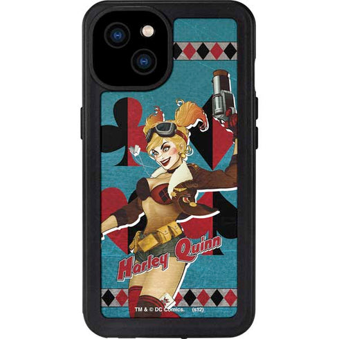 DC Comics Bombshells Harley Quinn iPhone 15 Plus Waterproof Case
