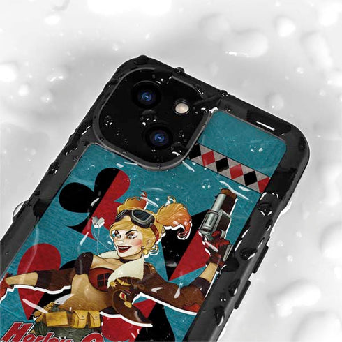 DC Comics Bombshells Harley Quinn iPhone 15 Plus Waterproof Case