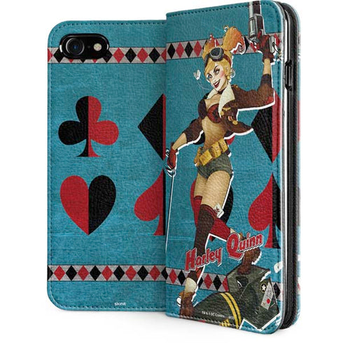 DC Comics Bombshells Harley Quinn iPhone SE (2nd & 3rd Gen) Folio Case