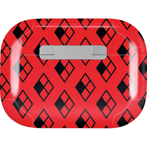 DC Comics Harley Quinn Logo Pattern AirPods Pro 2nd Gen Skin