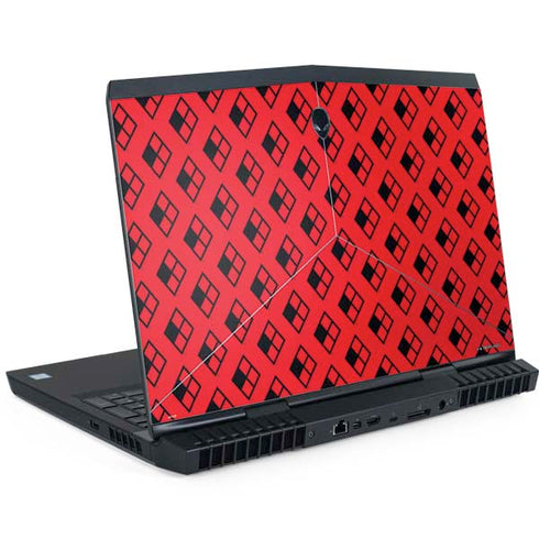 DC Comics Harley Quinn Logo Pattern Dell Alienware Skin