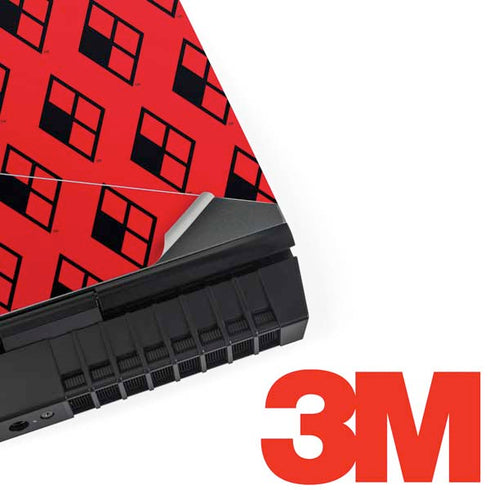 DC Comics Harley Quinn Logo Pattern Dell Alienware Skin