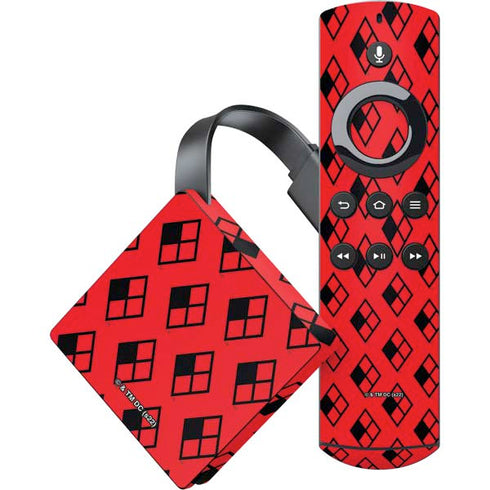 DC Comics Harley Quinn Logo Pattern Amazon Fire TV Skin