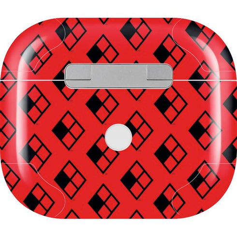 DC Comics Harley Quinn Logo Pattern Apple AirPods (3rd Gen 2021) Skin