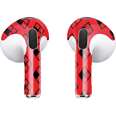 DC Comics Harley Quinn Logo Pattern Apple AirPods (3rd Gen 2021) Skin