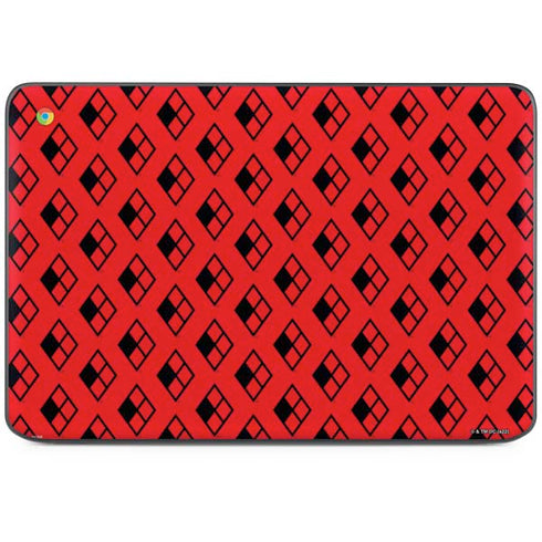 DC Comics Harley Quinn Logo Pattern HP Chromebook Skin