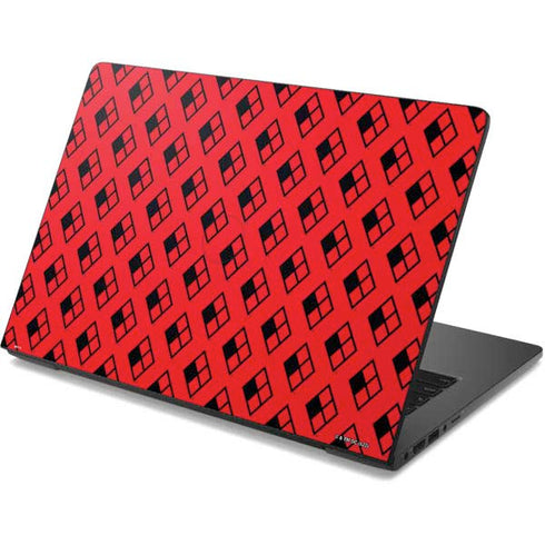 DC Comics Harley Quinn Logo Pattern Dell Chromebook Skin