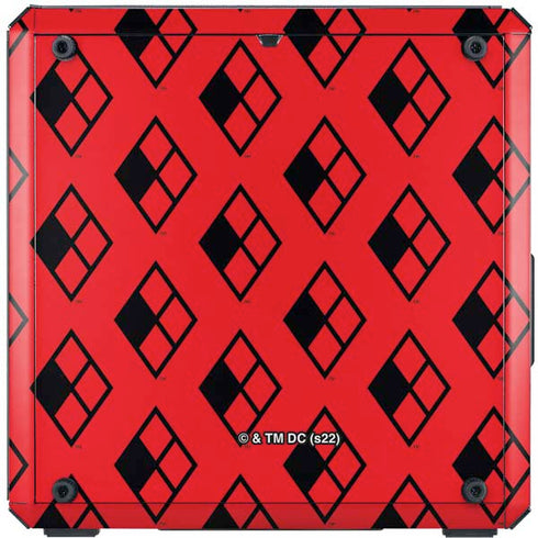 DC Comics Harley Quinn Logo Pattern Cooler Master MasterBox Q300L Mini Tower Skin