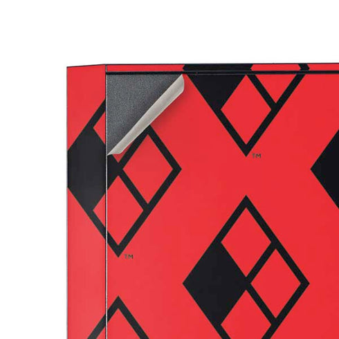 DC Comics Harley Quinn Logo Pattern Corsair 4000D Tempered Glass Mid-Tower ATX Case Skin