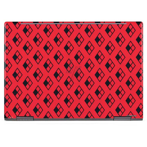 DC Comics Harley Quinn Logo Pattern HP Envy Skin