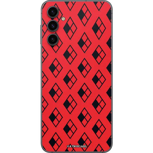 DC Comics Harley Quinn Logo Pattern Galaxy A14 5G Skin