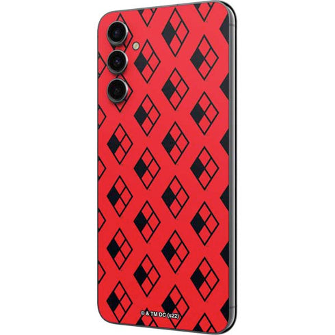 DC Comics Harley Quinn Logo Pattern Galaxy A14 5G Skin