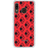 DC Comics Harley Quinn Logo Pattern Galaxy A20 Clear Case