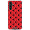 DC Comics Harley Quinn Logo Pattern Galaxy A54 5G Clear Case