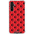 DC Comics Harley Quinn Logo Pattern Galaxy A54 5G Clear Case