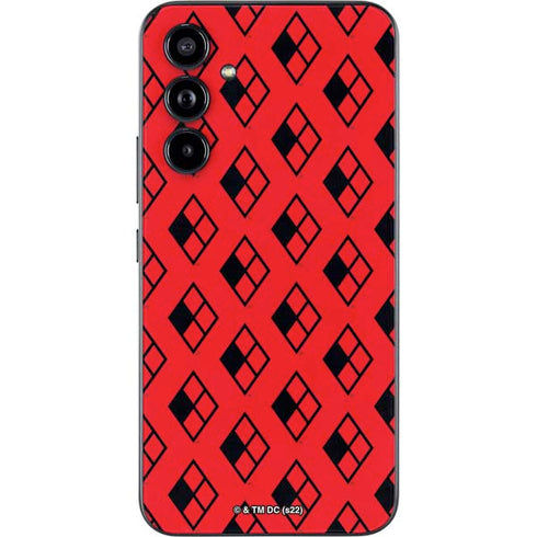 DC Comics Harley Quinn Logo Pattern Galaxy A54 5G Skin