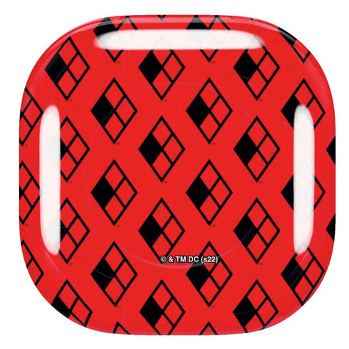 DC Comics Harley Quinn Logo Pattern Galaxy Buds Pro Skin