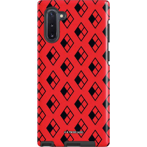 DC Comics Harley Quinn Logo Pattern Galaxy Note 10 Pro Case