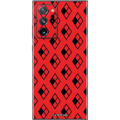 DC Comics Harley Quinn Logo Pattern Galaxy Note20 Ultra 5G Skin