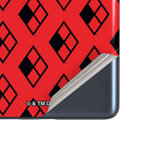 DC Comics Harley Quinn Logo Pattern Galaxy S20 Fan Edition Skin