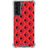 DC Comics Harley Quinn Logo Pattern Galaxy S21 5G Clear Case
