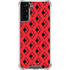 DC Comics Harley Quinn Logo Pattern Galaxy S21 Plus 5G Clear Case