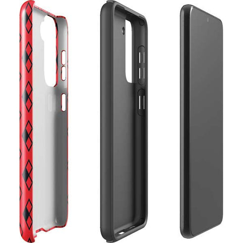 DC Comics Harley Quinn Logo Pattern Galaxy S21 Plus 5G Pro Case