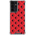DC Comics Harley Quinn Logo Pattern Galaxy S21 Ultra 5G Clear Case
